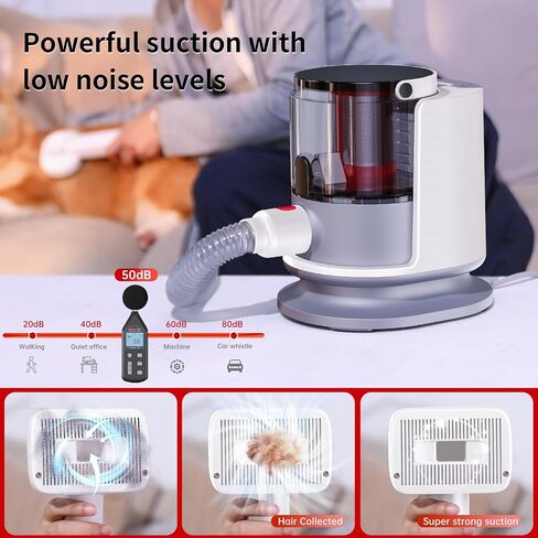 pet grooming vacuum 7-in-one pet Grooming Tool kit It Provides 7 Different Grooming Tools usages and 4 Different Size Guide Combs for Multiple scenarios Convenient and time-saving in Saudi Arabia
