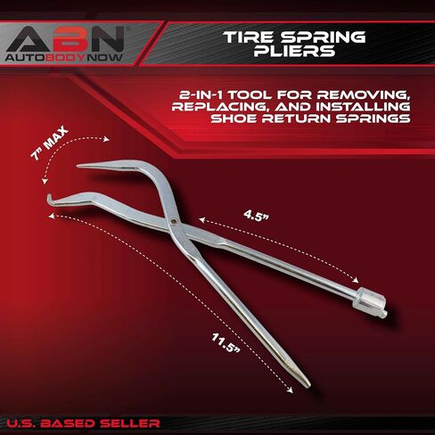 ABN Drum Brake Shoe Return Spring Install & Remove Dual-End Pliers Installer & Remover Tool for Removal and Installation in Saudi Arabia
