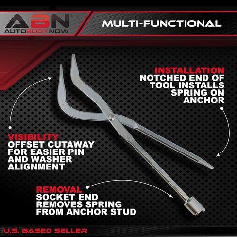 ABN Drum Brake Shoe Return Spring Install & Remove Dual-End Pliers Installer & Remover Tool for Removal and Installation in Saudi Arabia
