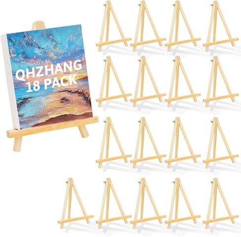 Wood Easels, 9.4 Inches Tabletop Tripod Easels, Art Craft Painting Easel Stand for Artist Adults Students Portable Canvas Photo Picture Sign Holder(12-Pack) in Saudi Arabia