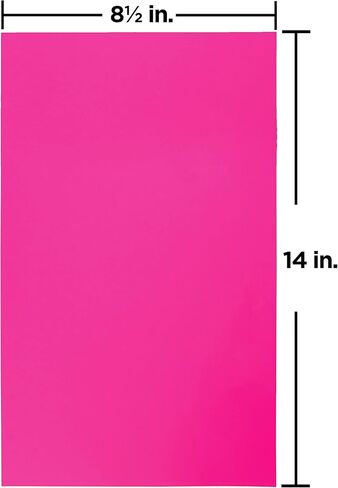 JAM PAPER Legal 65lb Cardstock - 8.5 x 14 Coverstock - 176 gsm - Ultra Fuchsia Pink - 50 Sheets/Pack in Saudi Arabia