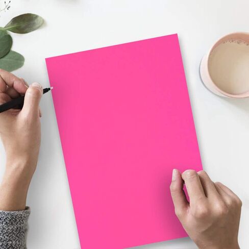 JAM PAPER Legal 65lb Cardstock - 8.5 x 14 Coverstock - 176 gsm - Ultra Fuchsia Pink - 50 Sheets/Pack in Saudi Arabia