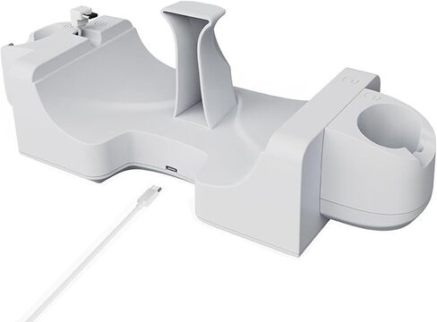 قاعدة شحن متوافقة مع سماعة الرأس Oculus/Meta Quest 3 VR ووحدة التحكم وقاعدة شحن سريعة مثبتة على الحائط لملحقات Quest3 in Saudi Arabia