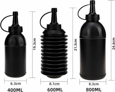 Aebor 3 قطع من الخرز الرصاصي المائي، زجاجة فرعية من جل الماء، ملحقات الخرز الرصاص المائي، زجاجة ذخيرة قابلة لإعادة التعبئة لمسدس الجل (400 مل/600 مل/800 مل) in Kuwait