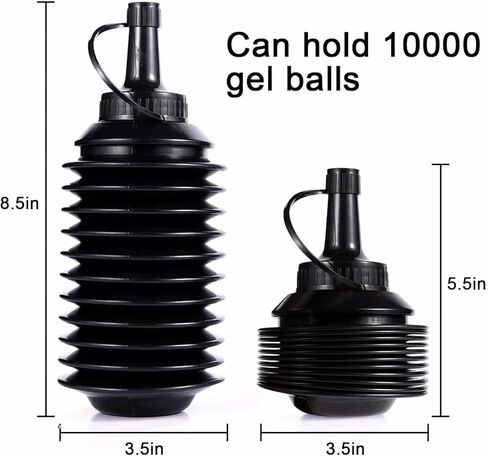 Aebor 3 قطع من الخرز الرصاصي المائي، زجاجة فرعية من جل الماء، ملحقات الخرز الرصاص المائي، زجاجة ذخيرة قابلة لإعادة التعبئة لمسدس الجل (400 مل/600 مل/800 مل) in Kuwait