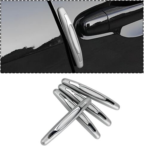 AUCELI 4PCS Car Door Edge Guards Protector, Vehicle Side Door Self Adhesive Anti-Scratch Strip, Automotive Body Anti-Collision Protector Cover Trim Guard, Universal for SUV Pickup Truck in Saudi Arabia