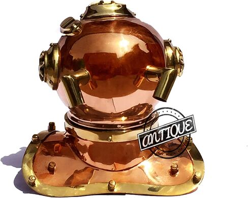 AV البحرية الأمريكية البحرية الغوص الغواصين خوذة العتيقة النحاس الاستنساخ مكتب/الجرف ديكور هدية in Kuwait