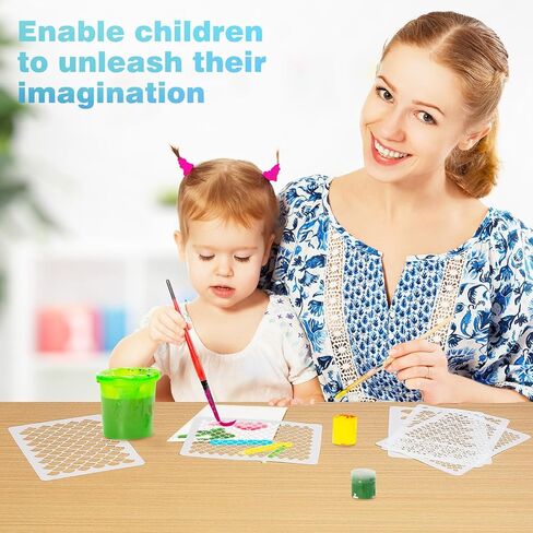 5 Pieces Fish Scale Stencil Set for Painting Makeup, Mermaid Scale Stencil, Reusable Fish Scale Template for Art Painting Tattoos Painting, Painting on Wall Face Body, Cake Cookie Paint in Kuwait