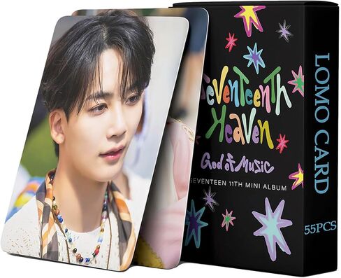 PYAJUU سبعة عشر بطاقة فوتوكارد 55 قطعة سبعة عشر ألبوم السماء فوتوكارد Kpop فوتوكارد إله الموسيقى فوتوكارد سبعة عشر ميرش هدية عيد ميلاد in Saudi Arabia