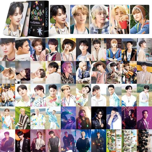 PYAJUU سبعة عشر بطاقة فوتوكارد 55 قطعة سبعة عشر ألبوم السماء فوتوكارد Kpop فوتوكارد إله الموسيقى فوتوكارد سبعة عشر ميرش هدية عيد ميلاد in Saudi Arabia