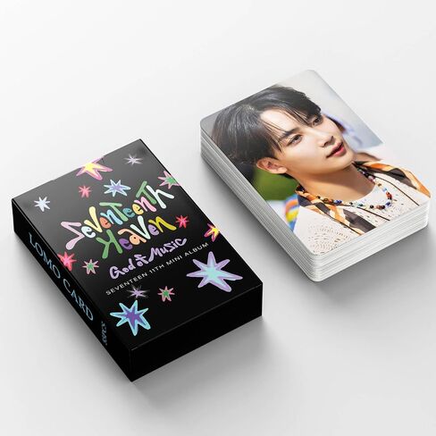 PYAJUU سبعة عشر بطاقة فوتوكارد 55 قطعة سبعة عشر ألبوم السماء فوتوكارد Kpop فوتوكارد إله الموسيقى فوتوكارد سبعة عشر ميرش هدية عيد ميلاد in Saudi Arabia