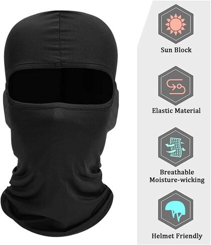 Ski Mask Balaclava Face Mask Cold Weather Gear for Skiing, Snowboarding & Motorcycle Winter Mask, One Size Fits All in Saudi Arabia