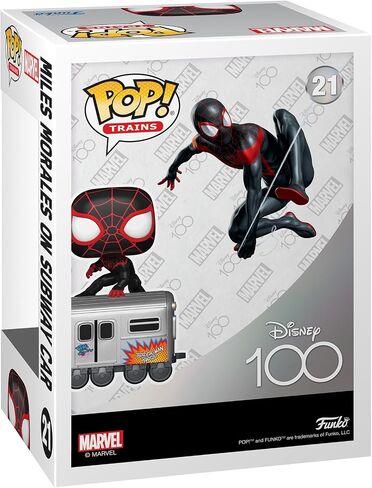 فانكو بوب! القطارات: D100 - Marvel، Miles Morales on Subway Car، حصريًا لأمازون in Saudi Arabia
