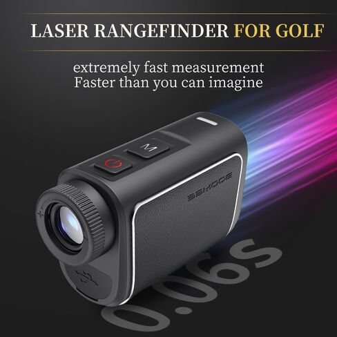 BooMee Golf Rangefinder مع منحدر 1000 ياردة مكتشف نطاق الجولف 0.5 ياردة دقة 6X التكبير العلم قفل الاهتزاز القابلة لإعادة الشحن جولف الليزر Rangefinder المغناطيسي MINI5 in Saudi Arabia