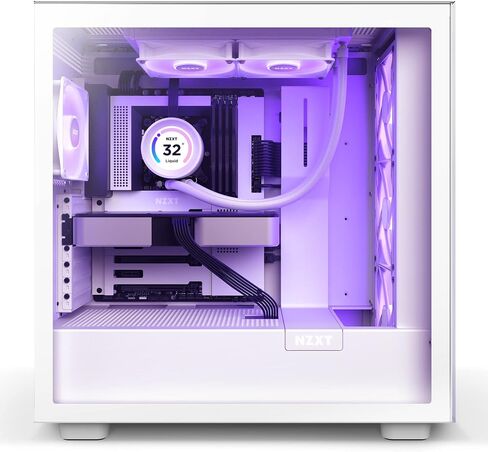 مبرد سائل NZXT Kraken Elite 240 RGB - RL-KR24E-W1-240mm AIO CPU - شاشة LCD قابلة للتخصيص مقاس 2.36 بوصة للصور ومقاييس الأداء والمزيد - مضخة عالية الأداء - 2 × مراوح F120 RGB الأساسية - أبيض in Saudi Arabia