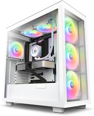 مبرد سائل NZXT Kraken Elite 240 RGB - RL-KR24E-W1-240mm AIO CPU - شاشة LCD قابلة للتخصيص مقاس 2.36 بوصة للصور ومقاييس الأداء والمزيد - مضخة عالية الأداء - 2 × مراوح F120 RGB الأساسية - أبيض in Saudi Arabia