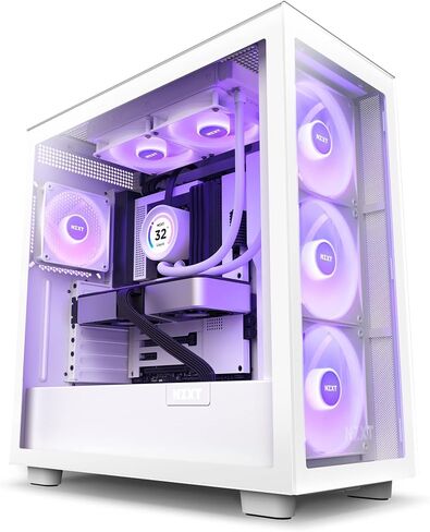 مبرد سائل NZXT Kraken Elite 240 RGB - RL-KR24E-W1-240mm AIO CPU - شاشة LCD قابلة للتخصيص مقاس 2.36 بوصة للصور ومقاييس الأداء والمزيد - مضخة عالية الأداء - 2 × مراوح F120 RGB الأساسية - أبيض in Saudi Arabia