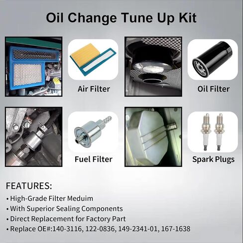 122-0836 Oil Filter │Replacement For RV QG 5500/7000 Series HGJAA HGJAB HGJAC Spin-on │Replaces# 01220836, B7238, PH2875, PH10027 in Saudi Arabia
