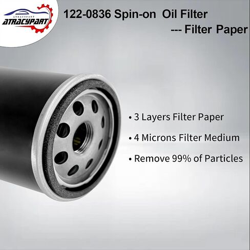 122-0836 Oil Filter │Replacement For RV QG 5500/7000 Series HGJAA HGJAB HGJAC Spin-on │Replaces# 01220836, B7238, PH2875, PH10027 in Saudi Arabia