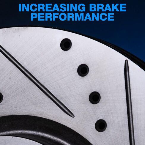 PowerSport Front Rear Brakes and Rotors Kit |Front Rear Brake Pads| Brake Rotors and Pads| Semi Metallic Brake Pads and Rotors |fits 1984-1987 Chevrolet Corvette in Saudi Arabia
