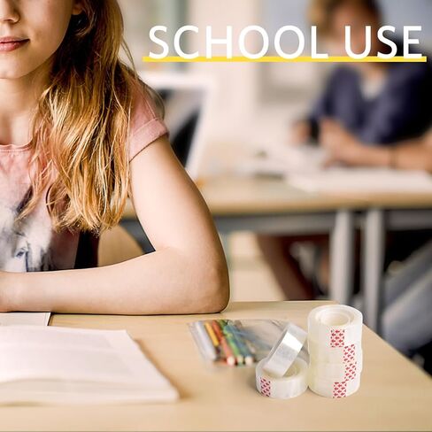 شريط سوبيتو الشفاف، عبوات الشريط لموزع المكتب 6 لفات شريط شفاف غير مرئي، 3/4 بوصة × 984 بوصة in Kuwait