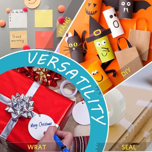 شريط سوبيتو الشفاف، عبوات الشريط لموزع المكتب 6 لفات شريط شفاف غير مرئي، 3/4 بوصة × 984 بوصة in Kuwait