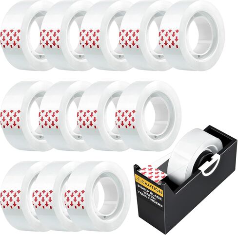 شريط سوبيتو الشفاف، عبوات الشريط لموزع المكتب 6 لفات شريط شفاف غير مرئي، 3/4 بوصة × 984 بوصة in Kuwait