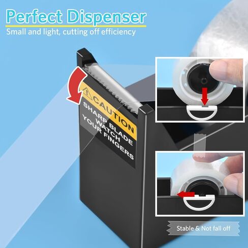 شريط سوبيتو الشفاف، عبوات الشريط لموزع المكتب 6 لفات شريط شفاف غير مرئي، 3/4 بوصة × 984 بوصة in Kuwait