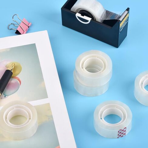 شريط سوبيتو الشفاف، عبوات الشريط لموزع المكتب 6 لفات شريط شفاف غير مرئي، 3/4 بوصة × 984 بوصة in Kuwait