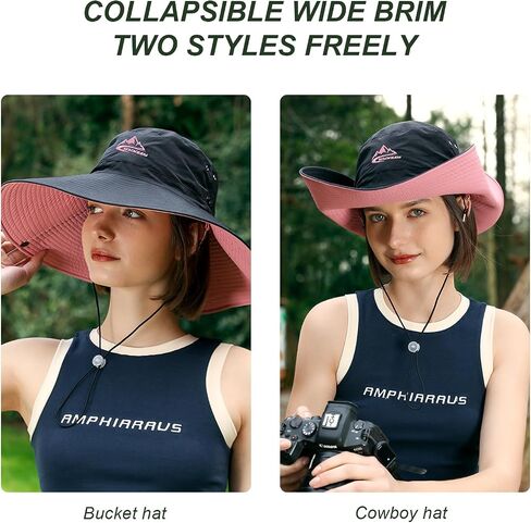 Sun Hats for Women UV Protection, Men Sun Hat UPF 50+ Bucket Hat, Women Bonnie Hat Wide Brim Hiking Hat Fishing Hat in Saudi Arabia