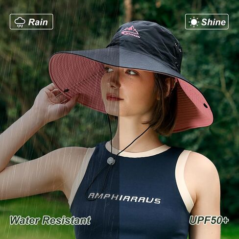 Sun Hats for Women UV Protection, Men Sun Hat UPF 50+ Bucket Hat, Women Bonnie Hat Wide Brim Hiking Hat Fishing Hat in Saudi Arabia