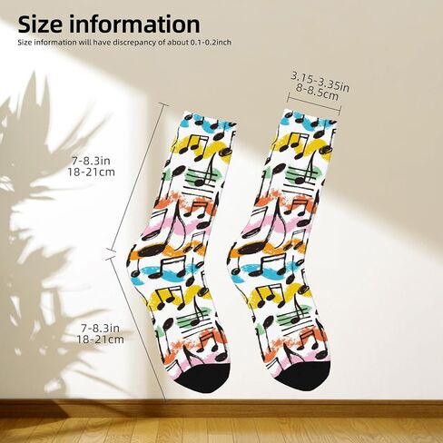 Jopowide Crew Socks for Men Women Funny Crew Socks Warm Gifts in Kuwait