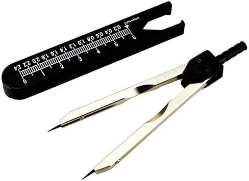 1 قطعة الفرجار الكهربائي الأسود الفرجار الأسود الكهربائي مقسم الفرجار الرقمي الفرجار للتمريض in Kuwait