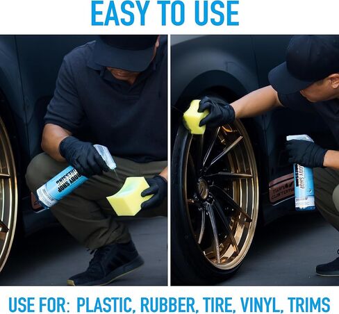 Nanoskin Body Shop Dressing 16 Oz. - Body Shop Safe, Silicone Free Formula | Restores Deep Black Color on Exterior Tires, Vinyl, Rubber, Plastic & Trim | Safe for Cars, Trucks, RVs, Boats & More in Saudi Arabia