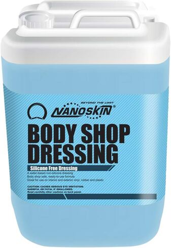 Nanoskin Body Shop Dressing 16 Oz. - Body Shop Safe, Silicone Free Formula | Restores Deep Black Color on Exterior Tires, Vinyl, Rubber, Plastic & Trim | Safe for Cars, Trucks, RVs, Boats & More in Saudi Arabia