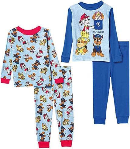 Nickelodeon Boys' Toddler Paw Patrol 4-Piece Cotton Pajama Set in Saudi Arabia