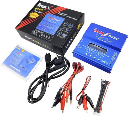 PUSLAKO Sale B6AC Lipo شاحن بطارية شاحن ميزان مفرغ شاحن بطارية RC مع مصدر طاقة مزدوج AC/DC لقارب طائرة سيارة RC in Kuwait
