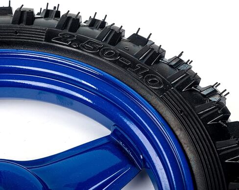 مجموعة إطارات SUNQIAO 1.40-10 للعجلات الخلفية 2.50-10 لدراجات الأطفال PW50 PY50 PEEWEE 50CC Y Zinger (أزرق) in Saudi Arabia