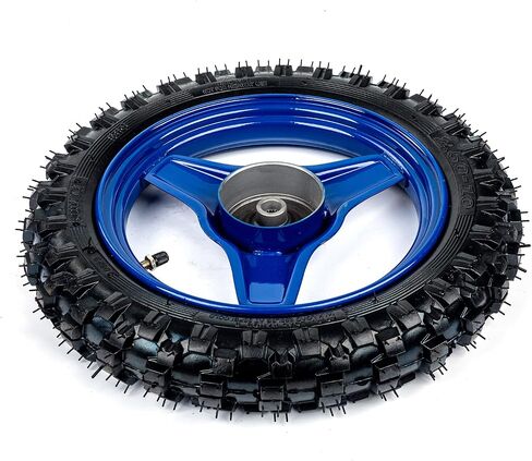 مجموعة إطارات SUNQIAO 1.40-10 للعجلات الخلفية 2.50-10 لدراجات الأطفال PW50 PY50 PEEWEE 50CC Y Zinger (أزرق) in Saudi Arabia