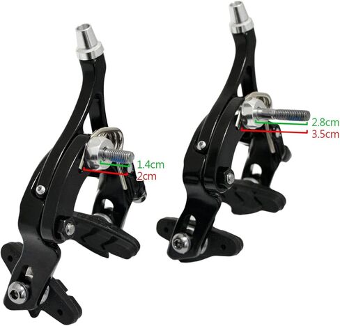 مجموعة فرامل TEKTRO R359 ذات الفرجار المحوري المزدوج 39-54 مم مصممة لإطارات 32C، أسود، MH2656 in Kuwait