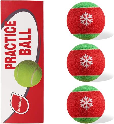 Baisidiwei Tennis Balls 3/12 Pack Durable Pressurized Dog Tennis Balls Yellow Felt Training Tennis Balls High Bounce Practice Tennis Balls for Beginners Dogs in Saudi Arabia