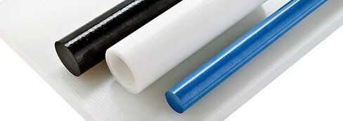قضيب مستدير من J&A Racing HDPE، قطر 1.5 سم × 30 سم، أبيض شفاف in Saudi Arabia