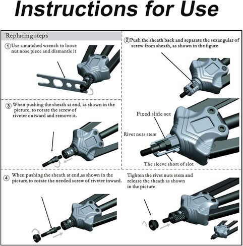 TR TOOLROCK 860 قطعة SAE مجموعة متنوعة من صواميل البرشام ومجموعة مسدس صامولة 13 بوصة، SAE UNC 6#-32 8#-32 10#-24 1/4"-20 5/16"-18 3/8"-16 1/ 2 "-13، مجموعة صامولة برشام مع حقيبة حمل متينة in Kuwait