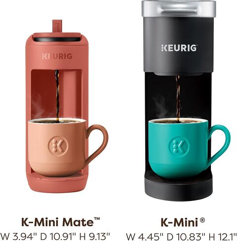 Keurig K-Mini Mate Single Serve Coffee Maker – Ultra-Compact 4" Width, Travel Mug Friendly, Ideal Holiday Gift for Small Spaces, Black in Saudi Arabia