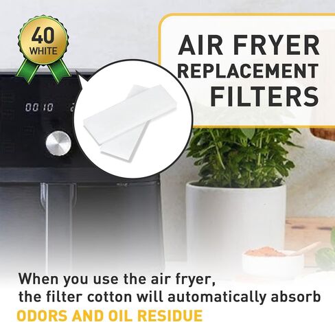 12 Pcs Air Fryer Replacement Filters for 6QT Instant Vortex Plus Air Fryer with ClearCook and OdorErase, Replacement Odor Erase Air Filters for Instant Vortex Plus 6QT in Saudi Arabia