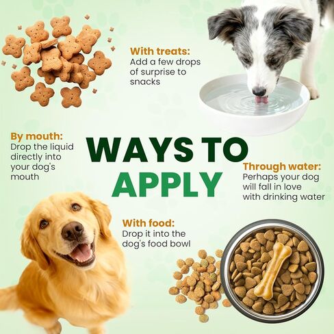 Flea and Tick Prevention for Dogs, 60 ML (2 FL OZ) 2 Pack Natural Oral Flea and Tick Drops for Dogs Containing Multivitamin All Breeds and Sizes Fleas Control for Dog Bacon Flavor in Kuwait