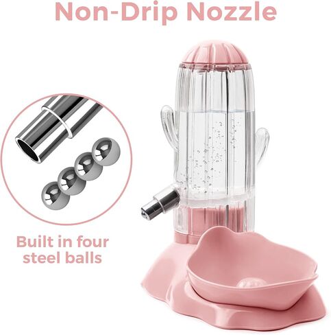 VANNON 2 in 1 Hamster Feeder Small Animal Water Bottle & Food Bowl Water Dispenser & Food Dish Bowl for Hamster, Small Mice, Rat, Gerbil, 4.6oz/130ml, BPA Free, Blue in Saudi Arabia