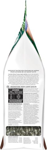 طعام الأرانب من Oxbow Garden Select، أرنب بالغ، مصنوع من قش تيموثي، حبيبات طعام الحيوانات الأليفة الغنية بالفيتامينات والمعادن، مستلزمات الأرنب، صنع في الولايات المتحدة الأمريكية، عالي الألياف، حقيبة بوزن 4 رطل in Kuwait