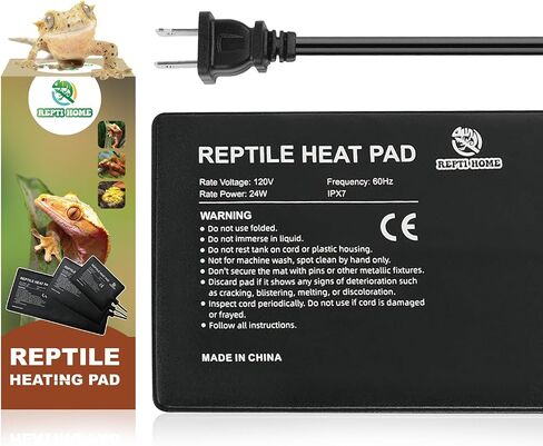 Reptile Heat Pad with Digital Thermostat, Under Tank Terrrarium Heat Mat 24W 8 * 18 Inch, Temperature Controller Heating Pad for Reptile, Turtles, Lizards, Snake, Hermit Crab, Frogs in Saudi Arabia
