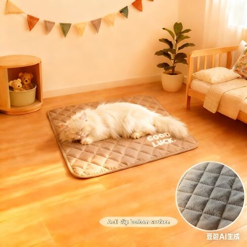 وسادة قفص للكلاب مكونة من قطعتين، بساط قفص مقاوم للماء مقاس 24 × 18 بوصة مع قاعدة غير قابلة للانزلاق، وسادة بيت متينة للكلاب، بساط سرير للحيوانات الأليفة قابل للغسل للقفص والقفص والسيارة in Kuwait